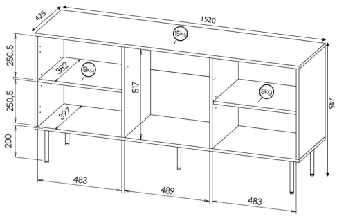 HOLE KOMODA 152 czarny mat/ czarny mat