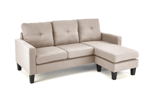 GERSON sofa z podnóżkiem, beżowy