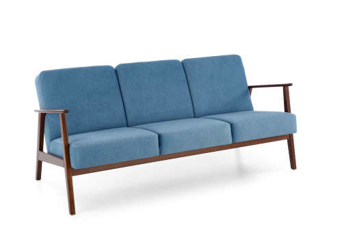 MILANO 3S sofa - niebieski tap. Castel 74